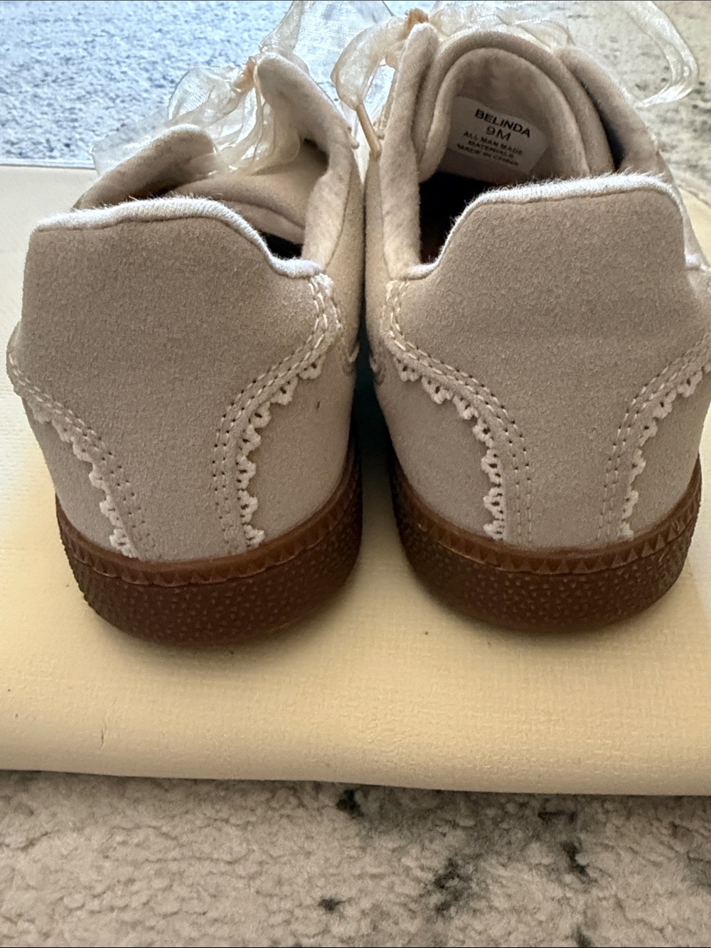 NWOT Sincerely Jules BELINDA Faux Suede Lace-Up Sneakers Women's Size 9M - Picture 7 of 9
